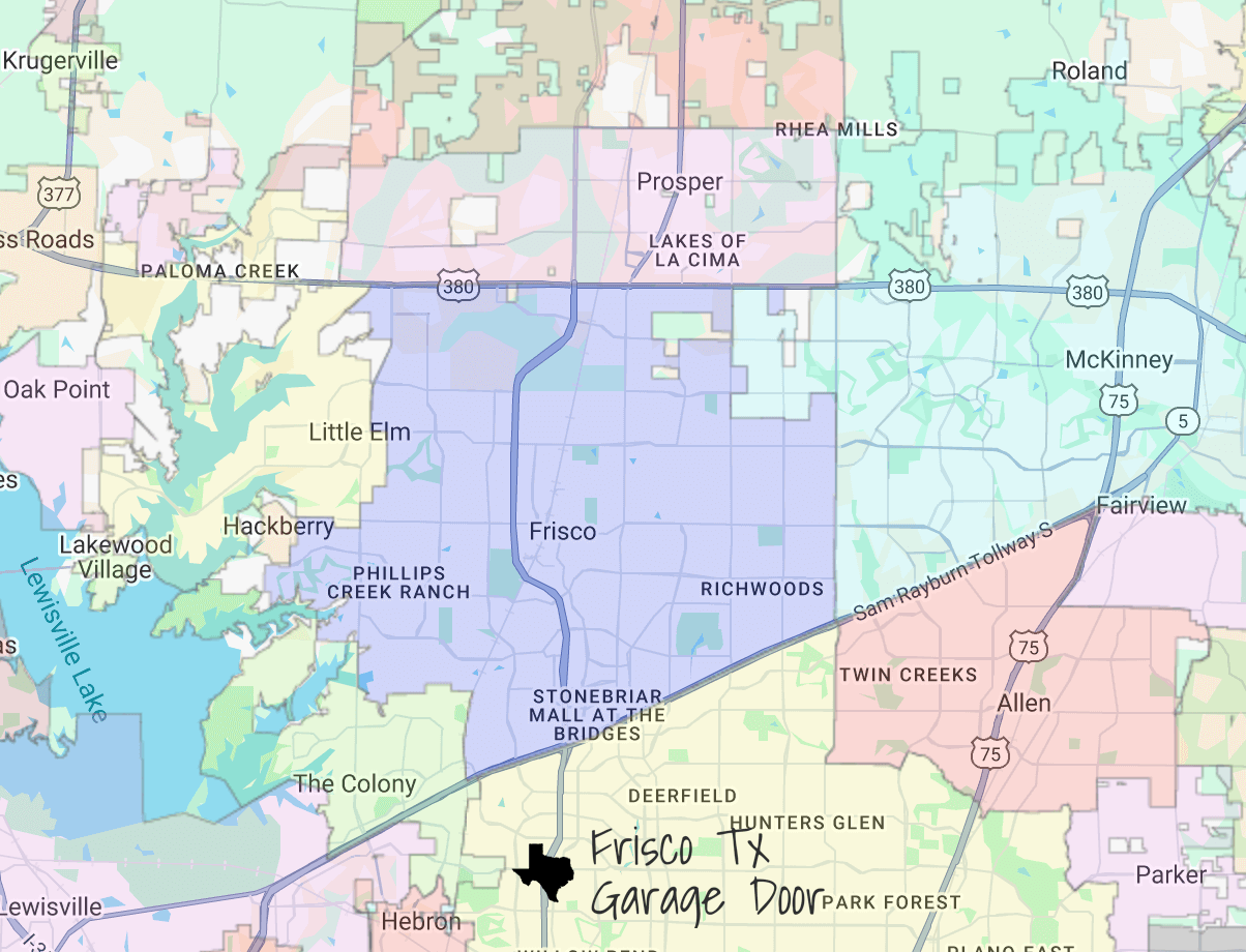 Frisco-TX-surrounding-Cities-map